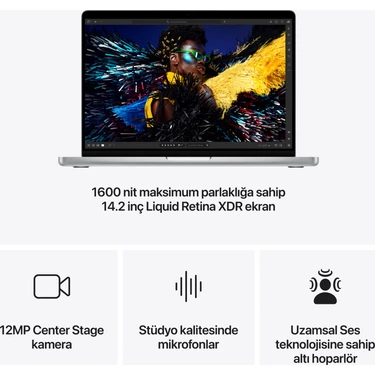 MacBook Pro 14インチ　M4 16GBメモリ　512GB A3112 Apple MacBook Pro M4 16GB 512GB SSD macOS 14 Taşınabilir Fiyatı