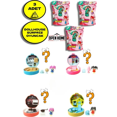 Toyfest 3 Adet Taşınabilir Dollhouse Sürpriz Paket Fiyatı