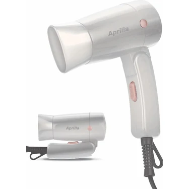Aprilla AHD-2102 1200W Beyaz Katlanabilir Saç Kurutma Makinesi 2 Hız Ayarı ve Dar
