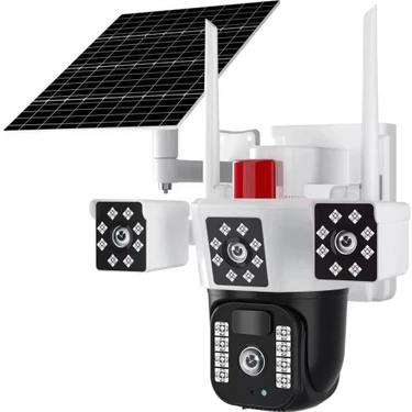 Okam 3030 4g Güneş Enerjili Dual Lens 360° Görüş Akıllı Güvenlik