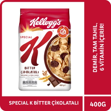 Kellogg's Special K Bitter Çikolatalı Tam Buğday ve Pirinç Gevreği 400