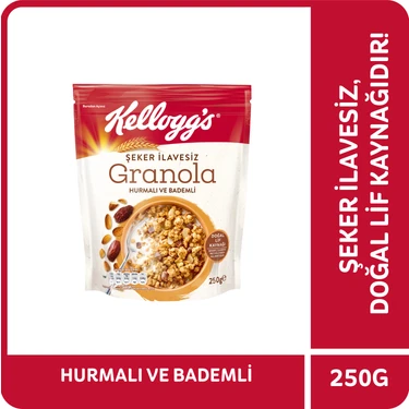 Kellogg's Şeker İlavesiz Granola Hurmalı ve Bademli 250