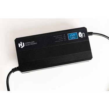 Hongjian 72V 20AH - 24AH Elektrikli Motorsiklet Şarj Aleti - Dijital Ekranlı / Fanlı - Volta,
