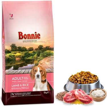 Bonnie Yetişkin Kuzu Etli Köpek Maması 15