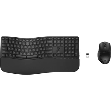 Hp 680 Comfort Çift Modlu Unifying Bluetooth Kablosuz Klavye Mouse Seti Siyah