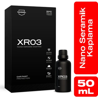 Nasiol XR03 Araç Nano Seramik Kaplama ve Boya Koruma-1,5 Yıl Dayanım-50ml-Su İtici-Çizik