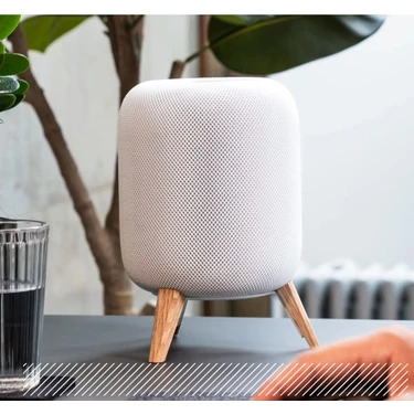 Homepod Yükseltici Stand - Premium Metal Ahşap Ayaklı Homepod