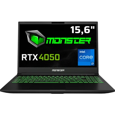 Monster  Abra A5 V20.3.2 Intel Core i7 13700H 32 GB RAM 1 TB SSD 6 GB  RTX 4050 FreeDOS 15,6" FHD