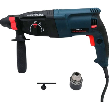 BN-5 HD Hammer Drill -1387 Elektrikli Profesyol Darbeli Hilti Matkap 26MM Çantalı (4767) -