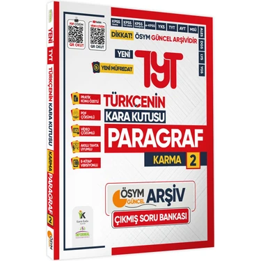 Karakutu Yayınları 2025 YKS-TYT Türkçenin Kara Kutusu Paragraf 2 Karma Çıkmış Soru