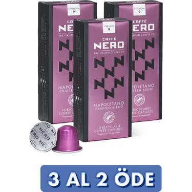 Caffe Nero Coffee Capsules Napoletano 10 x 5.4 gr (x3