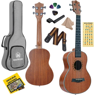 MU-24 PRO Yüksek Kaliteli Maun Concert Ukulele