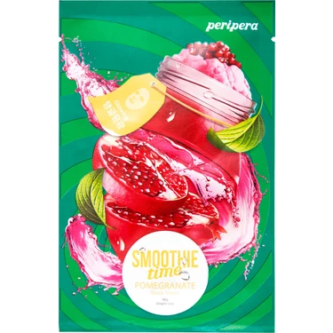 Cilde Işıltı Veren Yaprak Maske PERIPERA Smoothie Time Mask Sheet (2 Pomegranate