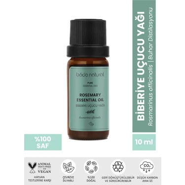 Bade Natural Biberiye Uçucu Yağı %100 Saf 10