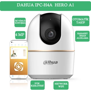 Dahua H4A 4 Mp İç Mekan 360°Wi-Fi Gece Görüşlü Akillı Güvenlik