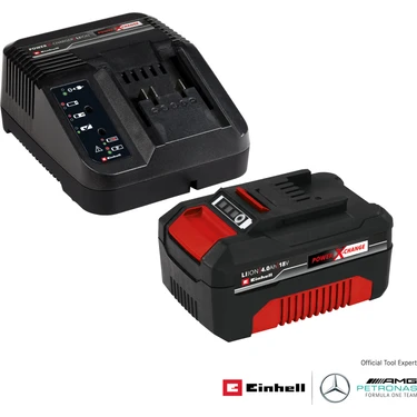 Orijinal Einhell Akü ve Şarj Cihazı Başlangıç Kiti Power X-Change (Akü, Li-Ion, 18 V, 4.0 Ah Akü ve