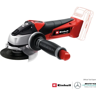 Einhell Akülü Avuç Taşlama TE-AG 18/115 Li-Solo Power X-Change (18 V, 115 mm disk çapı, 28 mm kesme