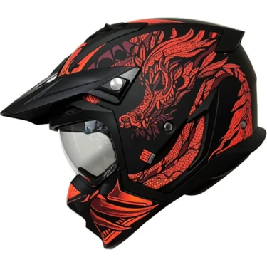 Axxis Hunter Sv Onı B5 Matt Red Çift Vizörlü Çene Çıkabilen Fiyatı