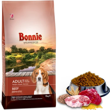 Bonnie Biftekli Yetişkin Kuru Köpek Maması 15