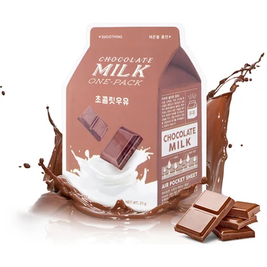 Pürüzsüzleştirici Yaprak Maske (Çikolata-Süt) A'PIEU Chocolate Milk