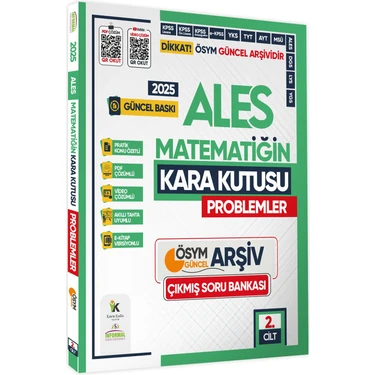 Karakutu Yayınları 2025 ALES Matematiğin Kara Kutusu 2.cilt Problemler ÖSYM Çıkmış Soru