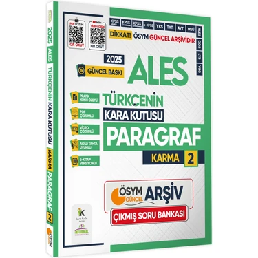 Karakutu Yayınları 2025 ALES Türkçenin Kara Kutusu Paragraf 2 Karma ÖSYM Çıkmış Soru