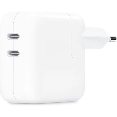 Apple 35 W Çift Usb-C Bağlantı Noktalı Güç Adaptörü - Beyaz