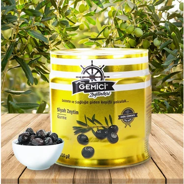 Gemici Gurme Siyah Zeytin (201-230) Teneke 2 kg Fiyatı