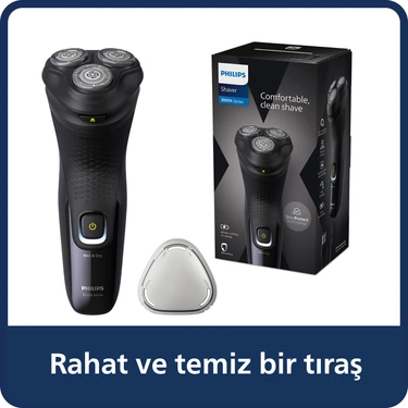 Philips 3000X Serisi Islak & Kuru Elektrikli Tıraş Makinesi - 