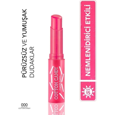 Flormar-Dudağa Özel Doğal Pembelik Veren Match Balm Cotton Candy Renkli Dudak Balmı (000)