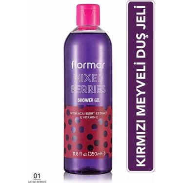 Besleyici ve Nemlendirici Meyve Kokulu Duş Jeli (001 Mixed Berries)