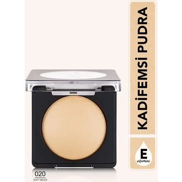 Flormar Yoğun Pigmentli Fırınlanmış Mat Pudra (020 Soft Beige)