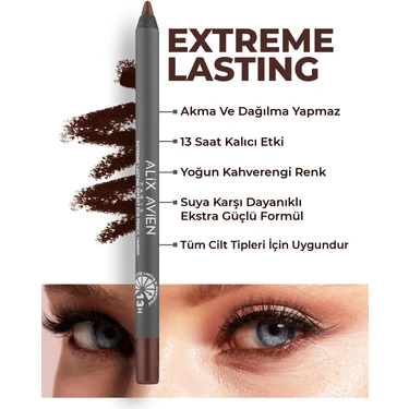 Alix Avien Suya Dayanıklı Göz Kalemi Extreme Lasting Effect Eye Pencil