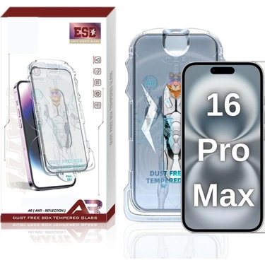 Paladyum Case iPhone 16 Pro Max Uyumlu Ekran Koruyucu Anti Statik Kolay Uygulama