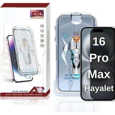 Paladyum Case iPhone 16 Pro Max Uyumlu Hayalet Ekran Koruyucu Anti Statik Kolay Uygulama