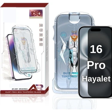 Paladyum Case iPhone 16 Pro Uyumlu Hayalet Ekran Koruyucu Anti Statik Kolay Uygulama