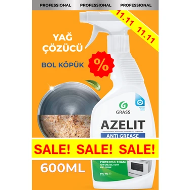 Grass Azelit Ultra Anında Etki Mutfak Kir ve Yağ Çözücü Sprey 600