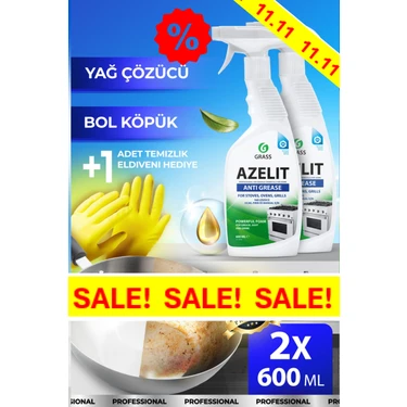 Grass Azelit Ultra Anında Etki Mutfak Kir ve Yağ Çözücü Sprey 600ml