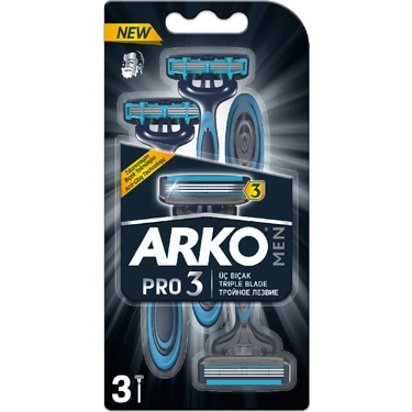 Arko Men Pro 3 Bıçaklı Erkek Tıraş Bıçağı