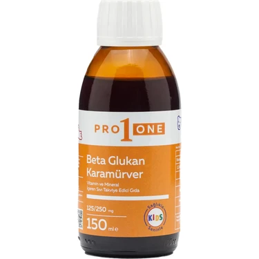 PRO1ONE Beta Glucan Kara Mürver Vitamin ve Mineral Içeren Sıvı Takviye Edici