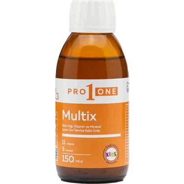 Pro One PRO1ONE Multix Balık Yağı, Vitamin ve Mineral Içeren Sıvı Takviye Edici