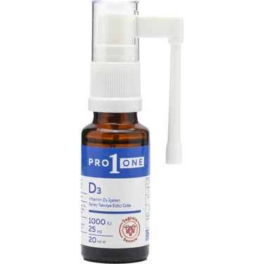 PRO1ONE Vitamin D3 1000 Iu Içeren Sprey Takviye Edici