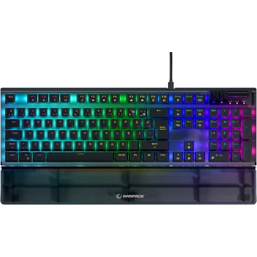 Carbon Full Rgb Aydınlatmalı Mekanik Bilek Destekli Blue Switch Antıghosting Gaming Oyuncu