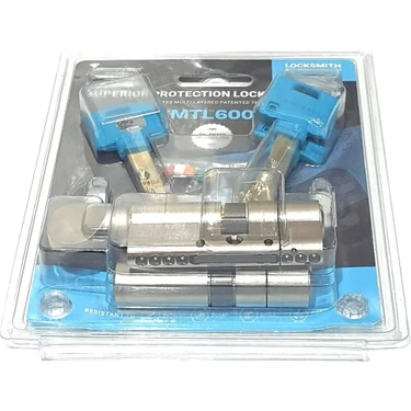 Mul-T-Lock MTL600 İnteractive Yüksek Güvenli - Tuzaklı - Çelik Takviyeli İkiz Barel Seti - 69 mm 5
