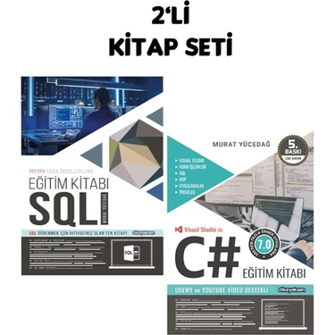 Dikeyeksen C# Eğitim Kitabı - SQL Eğitim Kitabı 2'li Set - Murat