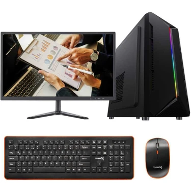 Turbox Tx628 i5 650 Turbo 3.46GHz 8GB Ram 256GB SSD 21.5 inç Monitör Masaüstü Ofis Pc