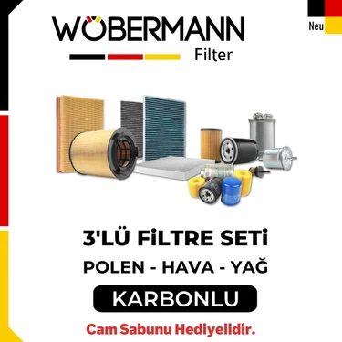 Wöbermann Peugeot 407 1.6 Hdı Filtre Bakım Seti 2004-2013 3lü