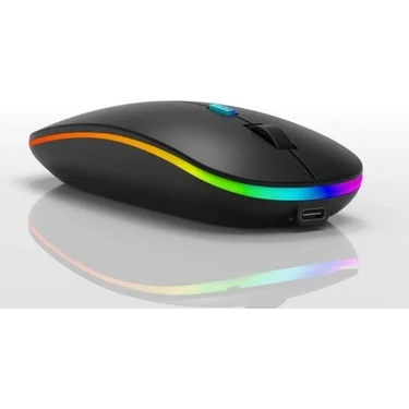 Gökkuşağı Kablosuz Rgb Ledli Şarjlı 2.4ghz Wireless
