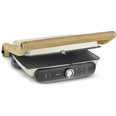 Karaca Gastro Grill Pro 2400W Izgara ve Tost Makinesi Wood Craft 6 Dilim