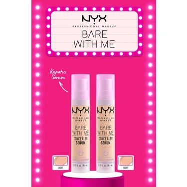 Nyx Professional Makeup 2'li Bare With Me Concealer Serum - 02